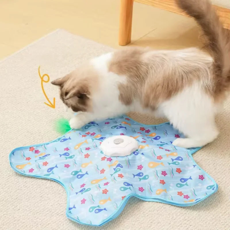 自動猫じゃらし 電動おもちゃ Type-C充電式 室内猫用