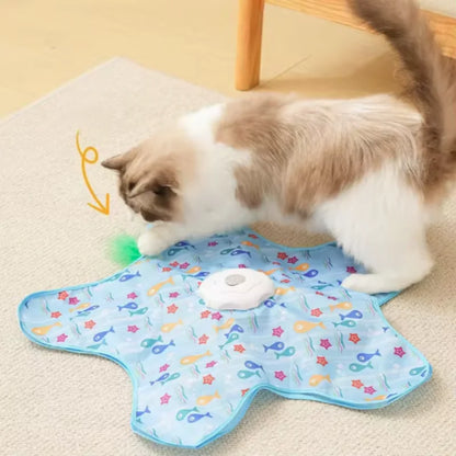 自動猫じゃらし 電動おもちゃ Type-C充電式 室内猫用